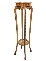 Antique French Giltwood Pedestal High Table