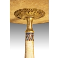 Antique French Onyx Gilt Bronze Enamel Side Table image 4