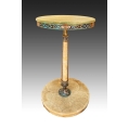 Antique French Onyx Gilt Bronze Enamel Side Table image 5