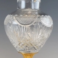 Antique French Pair Gilt Bronze Cut Crystal Vases Baccarat image 9
