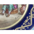 Antique French Pair Sevres Porcelain H/P Cabinet Plates image 2