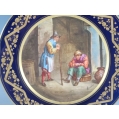 Antique French Pair Sevres Porcelain H/P Cabinet Plates image 3