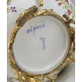 Antique French Sèvres Dèposè Porcelain Gilt Bronze Candy Potpourri Dish image 1