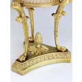 Antique Gilt Bronze Rock Crystal Pair Tazzas image 7