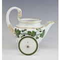 Antique Meissen Porcelain Green Ivy Vine Coffee Service Swan image 13