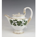 Antique Meissen Porcelain Green Ivy Vine Coffee Service Swan image 14