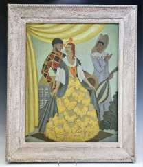 Antique Oil Painting Boris Mestchersky Russian/French/American ( 1889-1957 )