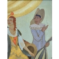 Antique Oil Painting Boris Mestchersky Russian/French/American ( 1889-1957 ) image 3