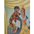 Antique Oil Painting Boris Mestchersky Russian/French/American ( 1889-1957 ) image 5