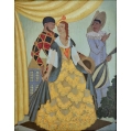 Antique Oil Painting Boris Mestchersky Russian/French/American ( 1889-1957 ) image 7