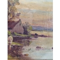 Antique Oil Painting Pertroff Russian/French Landscape image 5