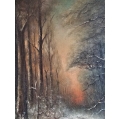 Antique Oil Painting Russian Julius von Klever ( 1850-1924 ) Landscape image 3