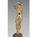 Antique Pair Gilt Bronze Sculptures Dancers Jose Dunach ( Spanish/French... image 8