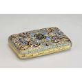 Antique Russian Gilt Silver Enamel Cigarette Case image 4