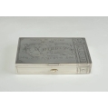 Antique Russian Imperial 84 Silver Cigarette Cigar Case “ДЮШЕСЪ” “Dyushes” image 3
