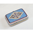 Antique Russian Silver-Gilt Cloisonné Enamel Box, 88, Moscow c.1900 image 5