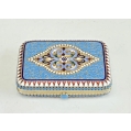 Antique Russian Silver-Gilt Cloisonné Enamel Box, 88, Moscow c.1900 image 8
