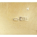 Antique Russian Silver Gold Cigarette Case with Souvenirs image 1
