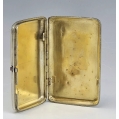 Antique Russian Silver Gold Cigarette Case with Souvenirs image 3