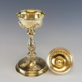 Antique Vienna 1840 Silver Gilt Church Chalice M&K Mayerhofer & Klinkosch image 11