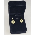 Beautiful 18K Yellow Gold Citrine Diamond Pendant Earings image 12