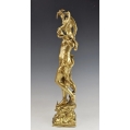 Beautiful 19C French Gilt Bronze Statue Art Nouveau A.E. Gaudez ( 1845 - 1902 ) image 10