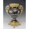 Beautiful 19C French Gilt Patinated Bronze Vase Flower Pot image 6