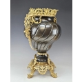 Beautiful 19C French Gilt Patinated Bronze Vase Flower Pot image 8