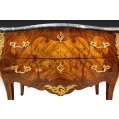 Beautiful 19C French Marquetry Wood Gilt Bronze Commode Cabinet image 6