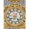 Beautiful 19C French Sevres Porcelain Gilt Bronze Clock image 18