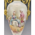 Beautiful 19C French Sevres Porcelain Gilt Bronze Enamel Vase Urn image 9