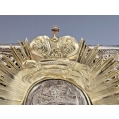 Beautiful 19C Russian Gilt Silver Icon The Sign Mother of God ( Znamenie ) 1844 image 7