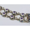 Beautiful Antique Russian Gilt Silver Enamel Cossack Belt image 11