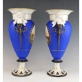 Beautiful Large 19C French Paris Vases Centerpiece Set image 3