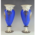 Beautiful Large 19C French Paris Vases Centerpiece Set image 5