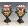 Beautiful Rare 19C French Pair Porcelain Paris Vases image 16