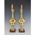 Beautifull Large 19C French Pair Gilt Bronze Ewers Napoleon III image 7