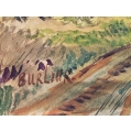 David Burliuk ( American/Russian 1882 - 1967 ) Watercolor Painting Christie's image 6