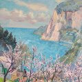 David Burliuk Russian/American (1882–1967) “Capri”,1954 Oil on canvas image 7