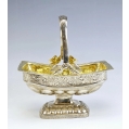 Early 19C Russian Silver Empire Style Basket Bowl image 8