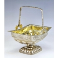 Early 19C Russian Silver Empire Style Basket Bowl image 10