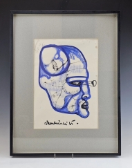 Ernst Neizvestny Russian/American ( 1925-2016 ) Drawing 1965