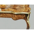 Exceptional French Louis XV Style Marquetry Center Table, 19th Century image 6