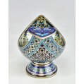 Exceptional Imperial Russian Silver-Gilt & Enamel Kovsh & Spoon A.Kuzmuchev image 5