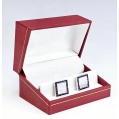Fine 18K White Gold Sapphire Mother of Pearl Cufflinks image 8