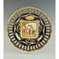 Fine 19C Antique Austrian Royal Vienna Porcelain H/P Plates Signed image 9