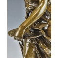 Fine 19C French Bronze Sculpture Hippolyte Moreau ( 1832-1927 ) Charmeuse image 4