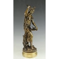 Fine 19C French Bronze Sculpture Hippolyte Moreau ( 1832-1927 ) Charmeuse image 9