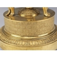 Fine 19C French Gilt Bronze Cut Glass Figural Serving Tazza Centerpiece image 3