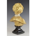 Fine 19C French Gilt Bronze Marble Bust Statue Affortunato Gory ( 1895-1925 ) image 7